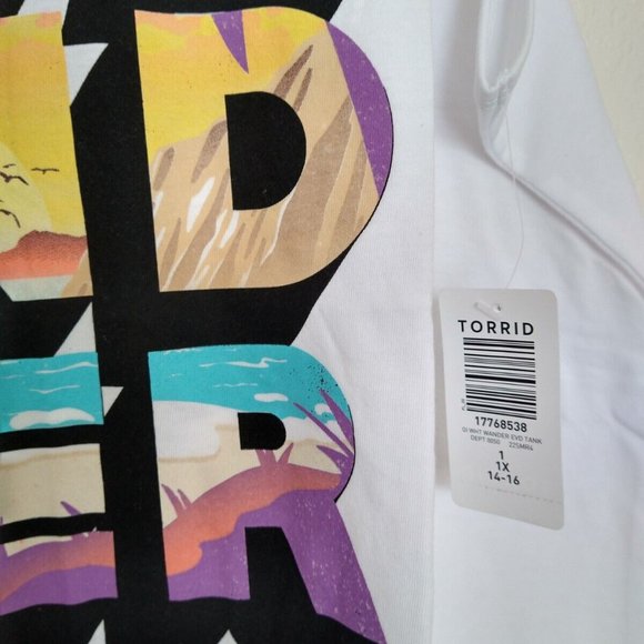 🔥 3 for $15 Sale 💲❤️Torrid 1X Tank-Classic Fit-NWT - Picture 2 of 3